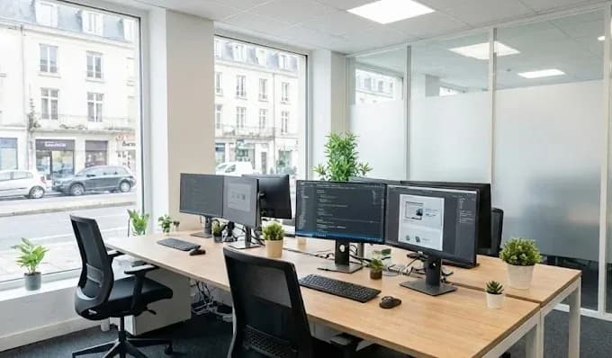Les bureaux de l'agence KBCOM à Tours