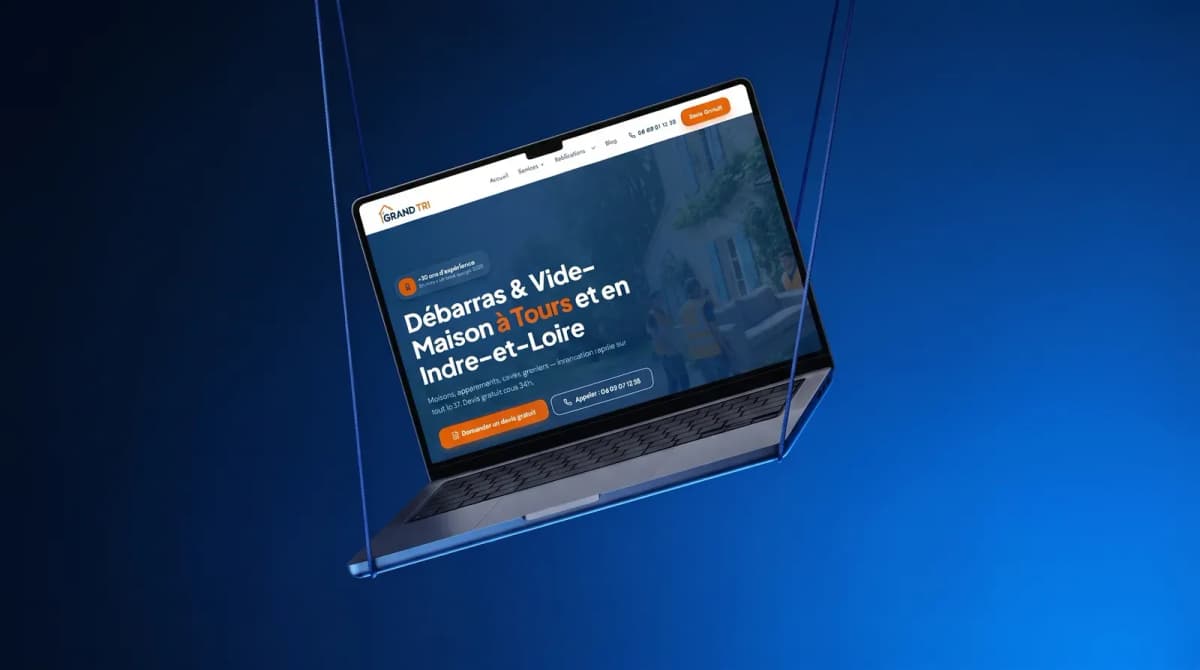 Site internet Le Grand Tri — débarras et vide-maison à Tours et en Indre-et-Loire