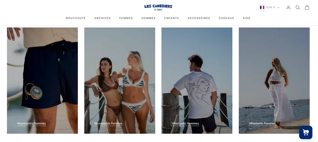 Site internet Les Canebiers créé par KBCOM